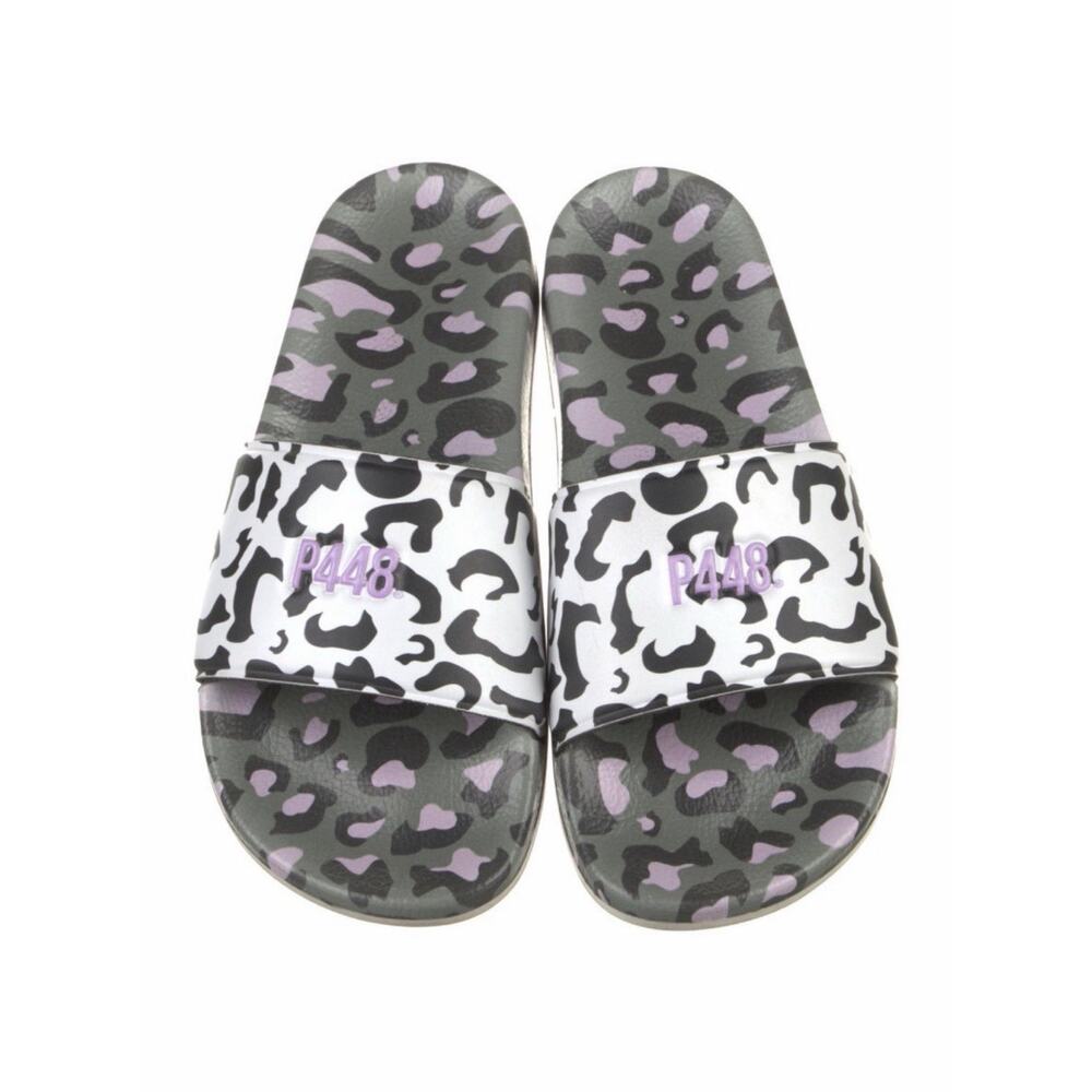 P448 Super Slide Sandals Leopard Zebra Stripes Pool Thong Italy EU 40/US 9.5-10